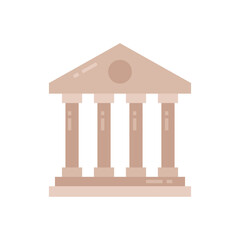 Court icon in vector. Logotype