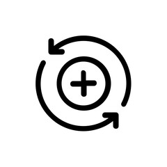 Obraz premium add line icon