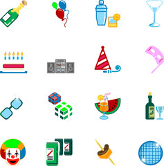 party icon set series