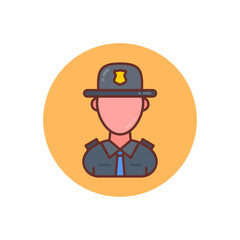 State Trooper icon in vector. Logotype