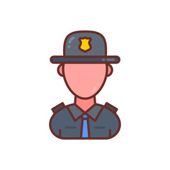 State Trooper icon in vector. Logotype
