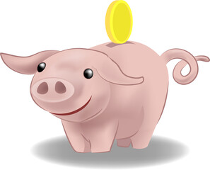 piggy bank illustration