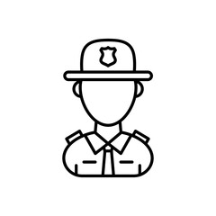 State Trooper icon in vector. Logotype