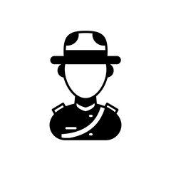 Mounted Police icon in vector. Logotype