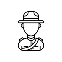Mounted Police icon in vector. Logotype