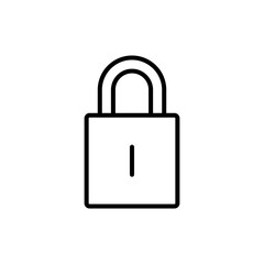 locked icon design. simple illustration of a padlock for a security symbol