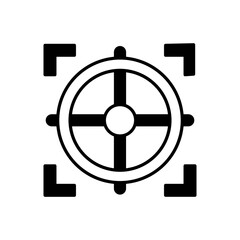 Target icon in vector. Logotype