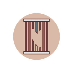 Escape icon in vector. Logotype