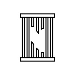 Escape icon in vector. Logotype