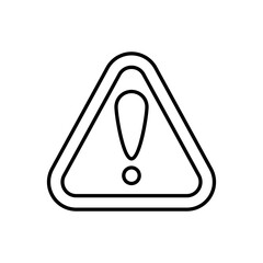 Cautioned icon in vector. Logotype