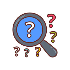 Investigation icon in vector. Logotype