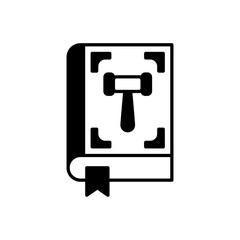 Law icon in vector. Logotype