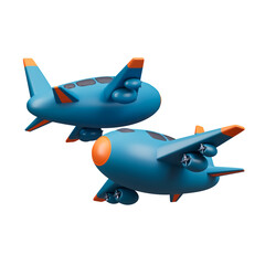 Airplane Travel Icon Isolated 3d Render Illustration