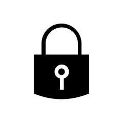 lock glyph icon