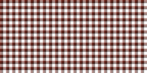 Brown and white checkered background, plaid texture seamless pattern fabric checkered background, gingham background