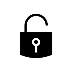 unlock glyph icon