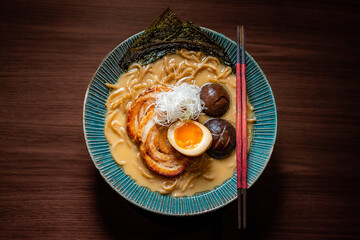 Tonkotsu Ramen
Rich Pork Broth, Slow-cooked Pork Belly, Soft-boiled Egg, Shiitake Mushroom, Leek, Nori