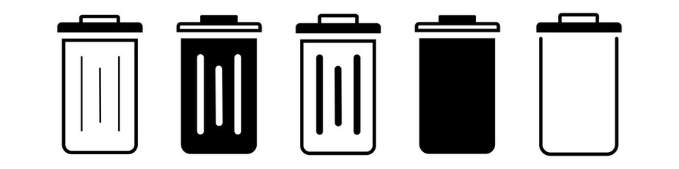 Garbage for design. Basket simple vector icon. Vector illustration design.