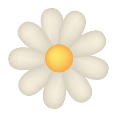 White chamomile icon.