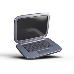 Laptop icon Isolated 3d render Illustration