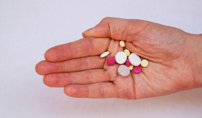pills in hand