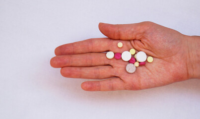 pills in hand