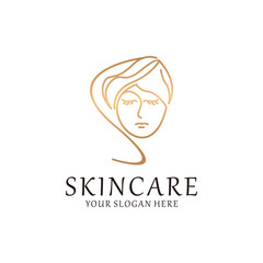 Skincare logo icon vector image