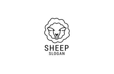 Sheep logo icon design template. luxury, premium vector