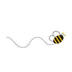 Different bee and honeycomb vector and icon