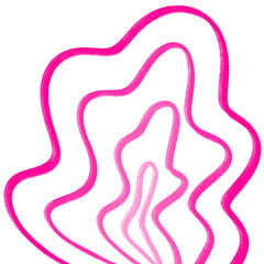 Paint brush wiggly line clipart.
