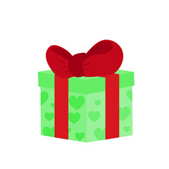 Happy birthday party, birthday party, colorful gift box at party, flat vector illustration and icon