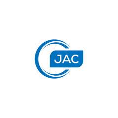 JAC letter design for logo and icon.JAC typography for technology, business and real estate brand.JAC monogram logo.