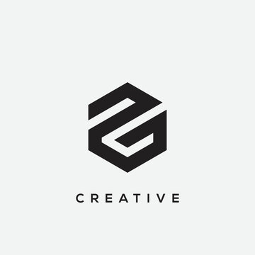 Creative P G letter logo design, Initial monogram P G letter logotype.