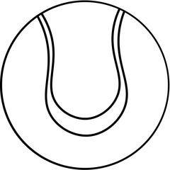 tennis ball vector design illustration isolated on transparent background