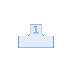 Obraz premium podium vector for website symbol icon presentation