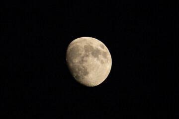 Waxing Gibbous Moon Photograph