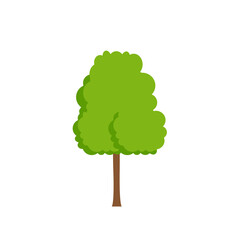 Green fertile trees in a variety of forms on the White Background.  Set of various tree sets. Trees for decorating gardens and home designs. vector illustration and icon