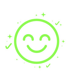 Customer satisfaction rating in using the service