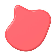 3D blob shape. 3D textarea.