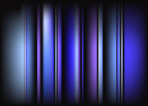 Blurred Background With Soft Blue Vertical Lines. Glowing Blue And Purple Color Combination Background