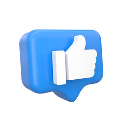 Like icon design. 3D like icon.