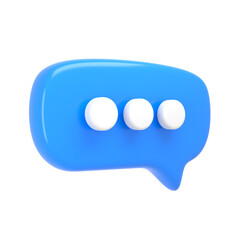 Message icon. 3D icon design.