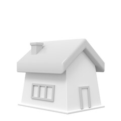 3D home icon. 3D model.