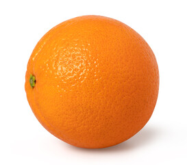 Orange fruit isolated on the white background, Orange single.