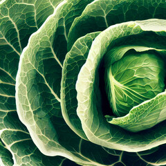 Obraz premium head of cabbage