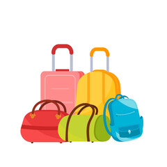 Suitcases or luggage for travel and adventure