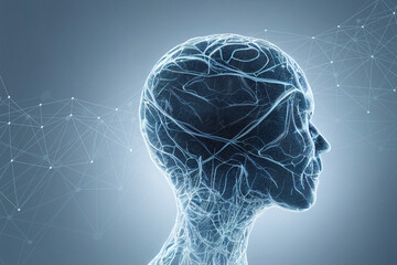 テクノロジー, シルエット, 人間, ビジネス, 脳,人工知能,AI,技術,画像認識,technology, silhouette, human, business, brain, artificial intelligence, AI, technology, image recognition