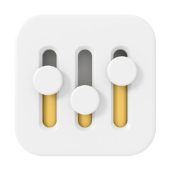 3D setting icon design.