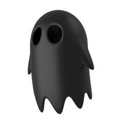 Black ghost. 3D ghost model.