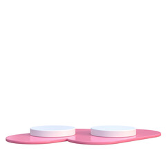 Product display design. 3D element.